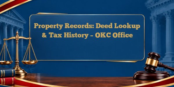 Property Records: Deed Lookup & Tax History – OKC Office